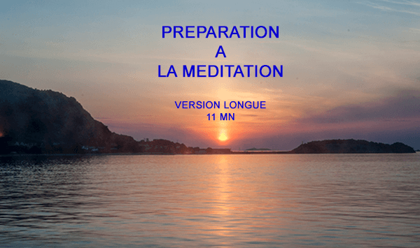 Photo Préparation à la méditation version longue 11 minutes